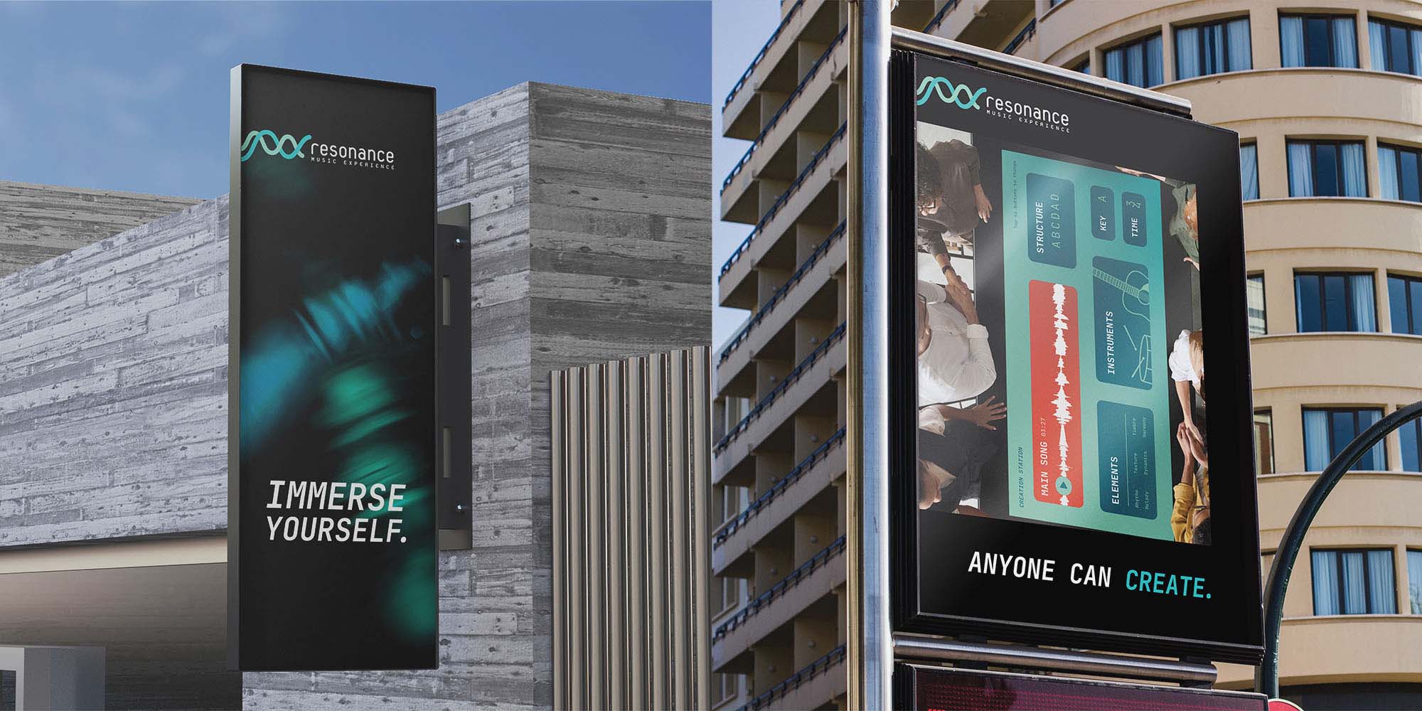 Resonance Building & Traffic Light Ad