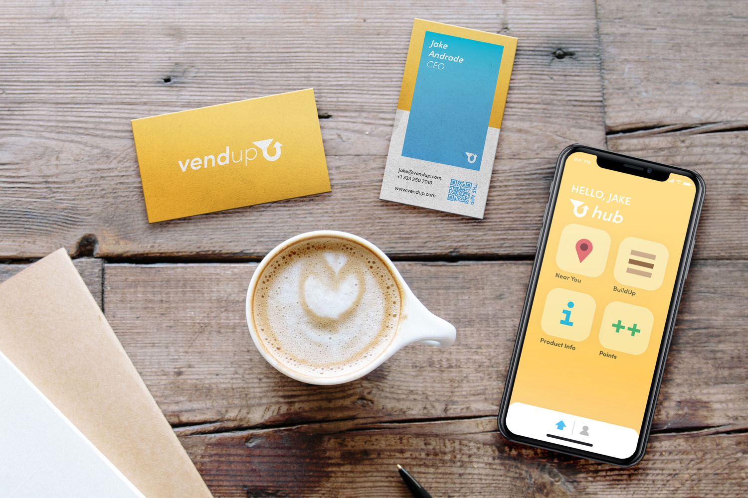 Vendup Business Cards & App